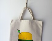 Delicious and Friendly Canvas Hamburger Tote by Cuddles and Rage