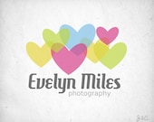 Premade Photographer Logo Heart Cluster