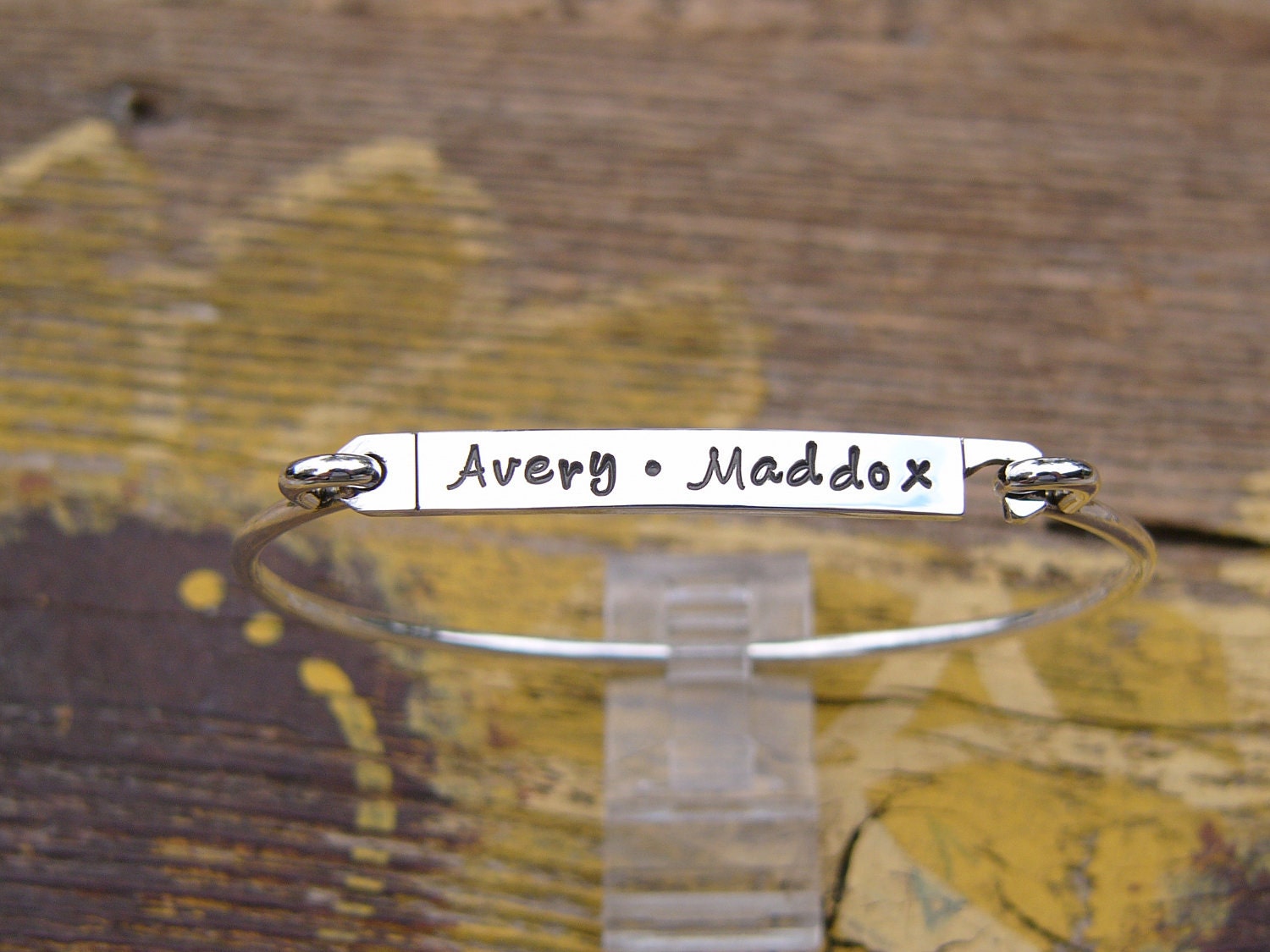 Hand Stamped Name Bracelet