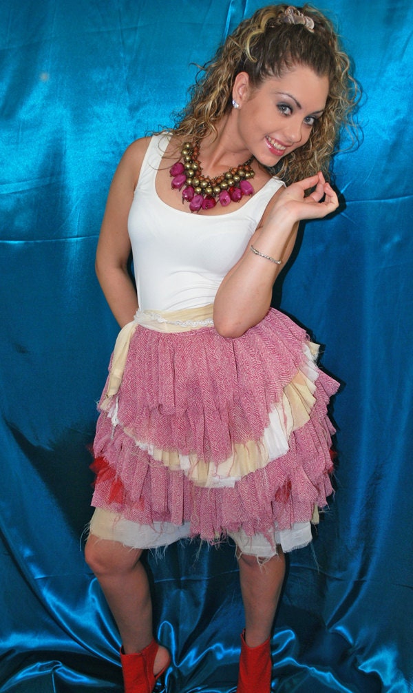 Funky Pink Chiffon Skirt
