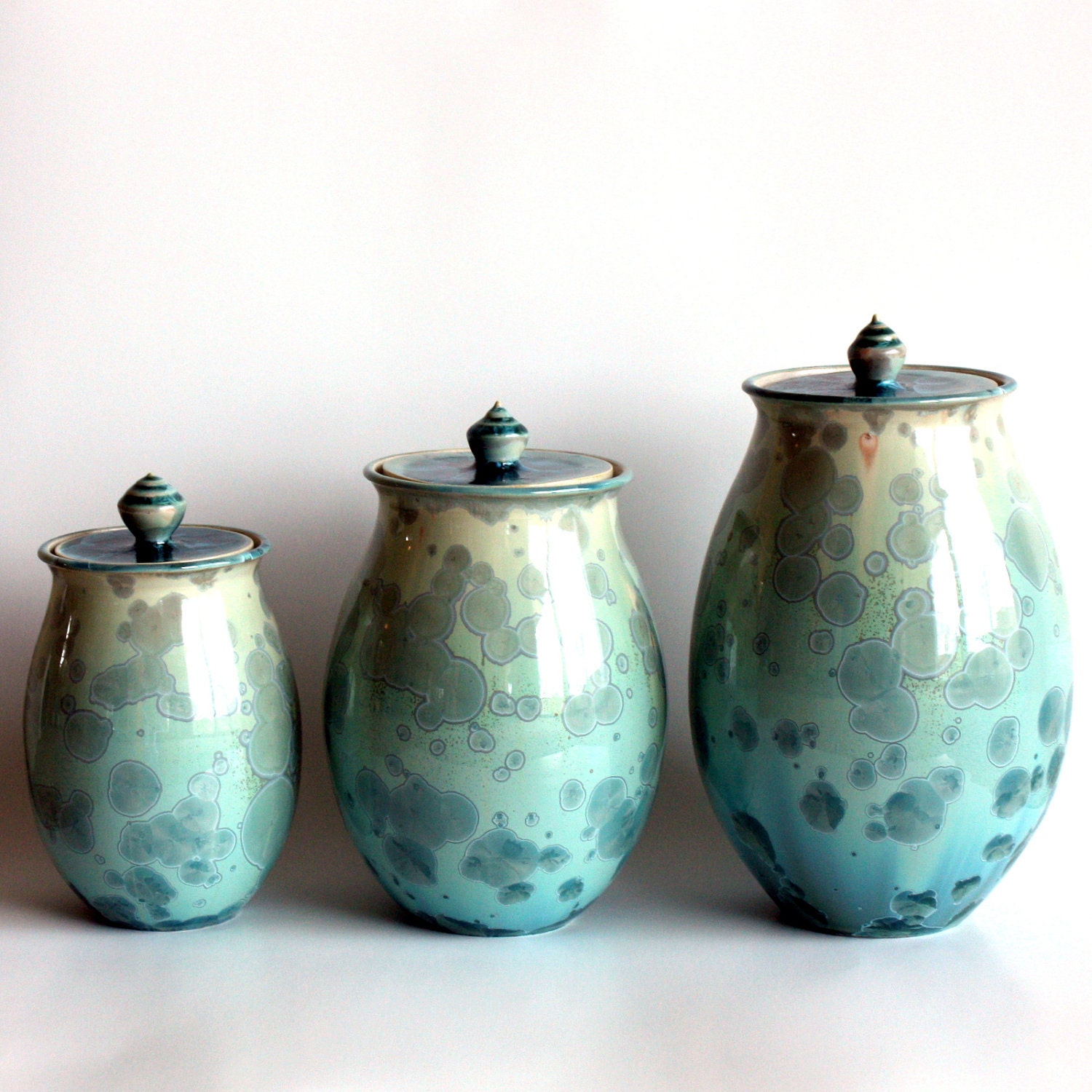 Canister Set in Aqua