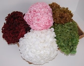 Preserved Hydrangea Bunch - Multiple Colors Available