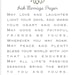 Monogram Irish Marriage Prayer - Great Wedding, Anniversary or Life Occasion GIft