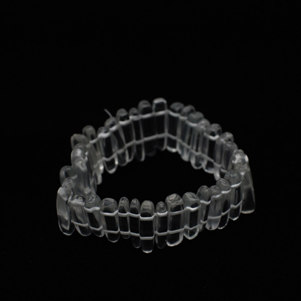 Genuine Clear quartz  handmade stretch bracelet, free shipping