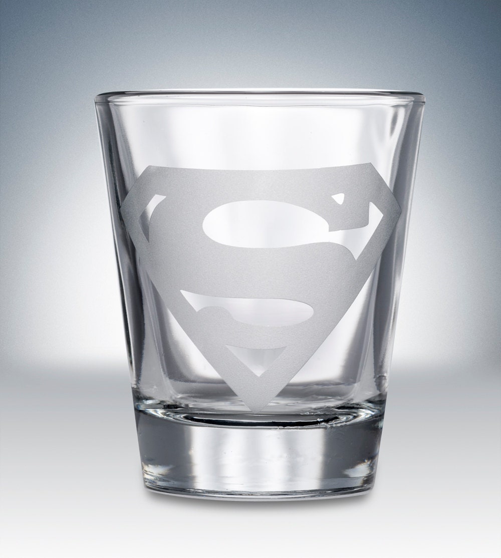 Superman Logo Shot Glass