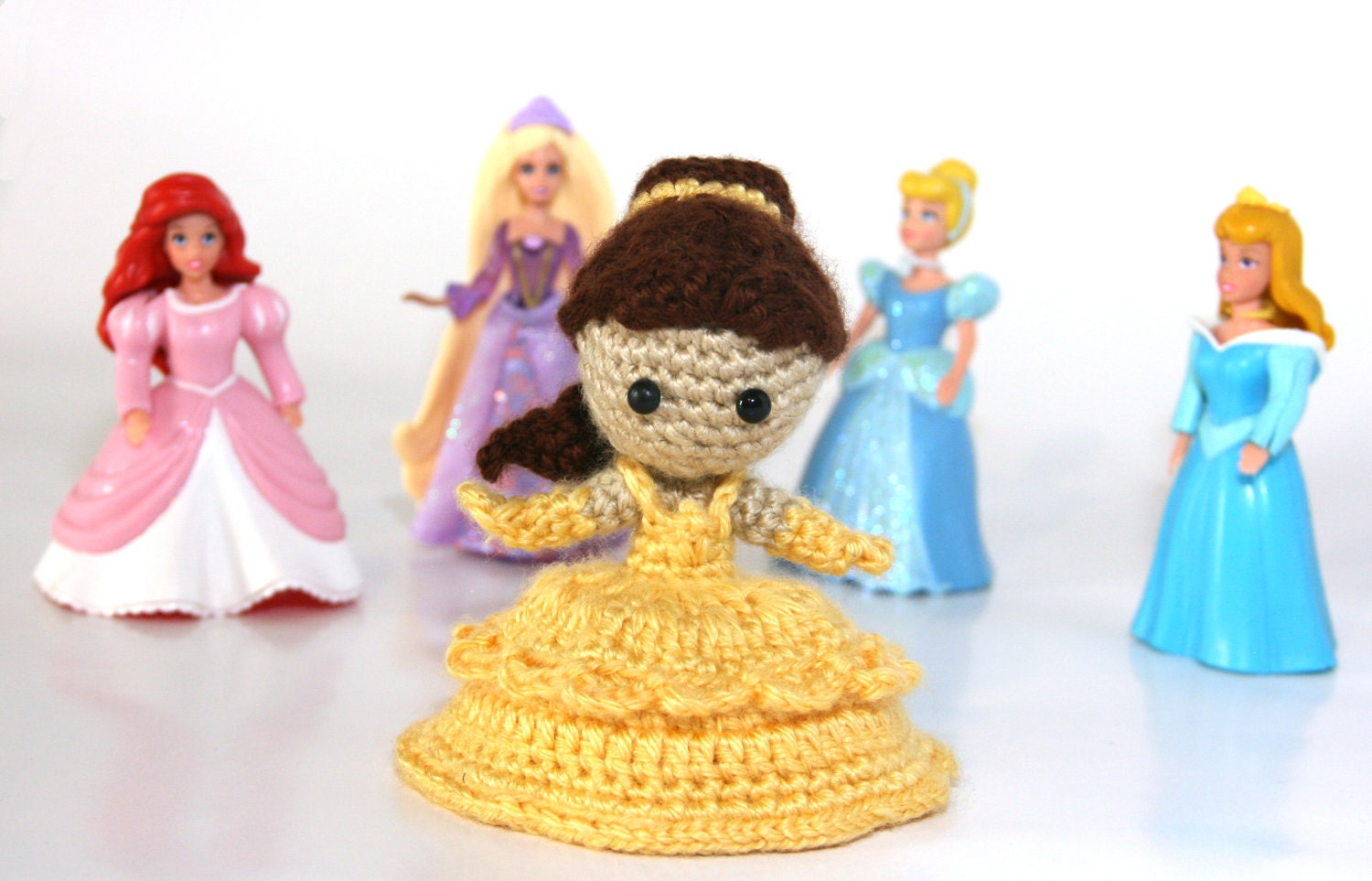 Belle Beauty and the Beast Princess Crochet Doll Amigurumi