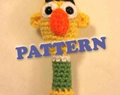 PATTERN Bert Sesame Street Baby Rattle Crochet