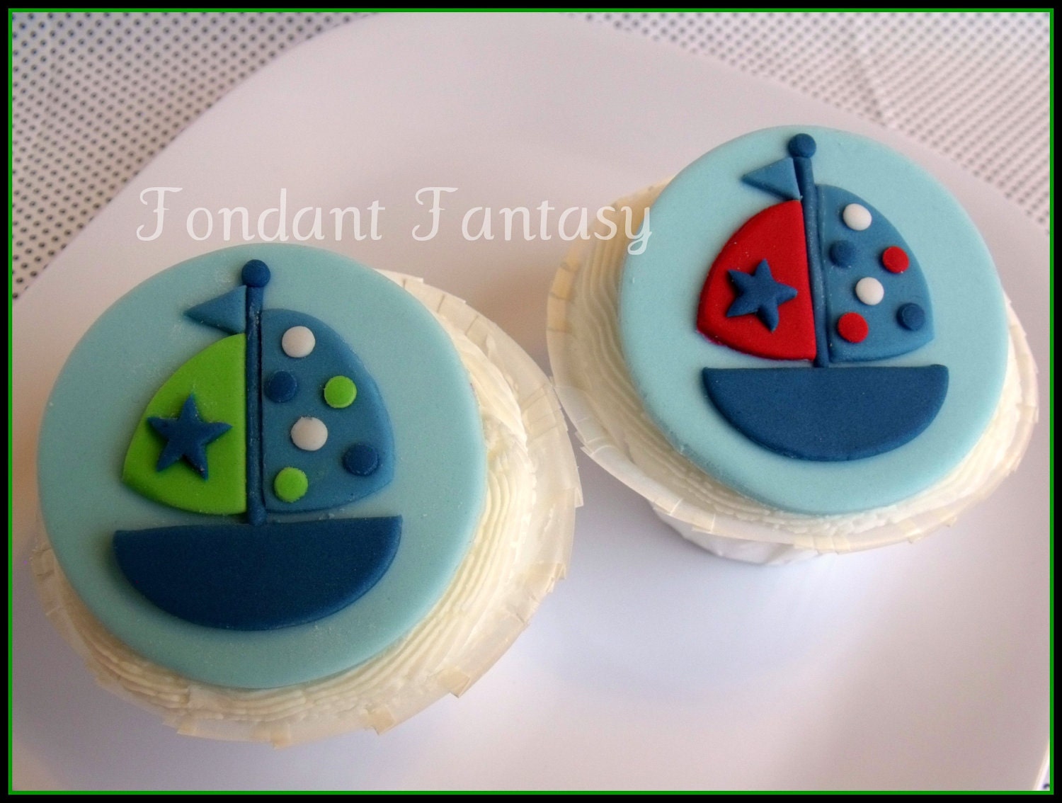 Sailboat Cupcake Topper