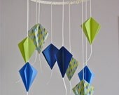 Boys 3D Paper Kite Hot Air Balloon Mobile