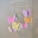 Girls 3D Pastel Paper Butterfly Mobile