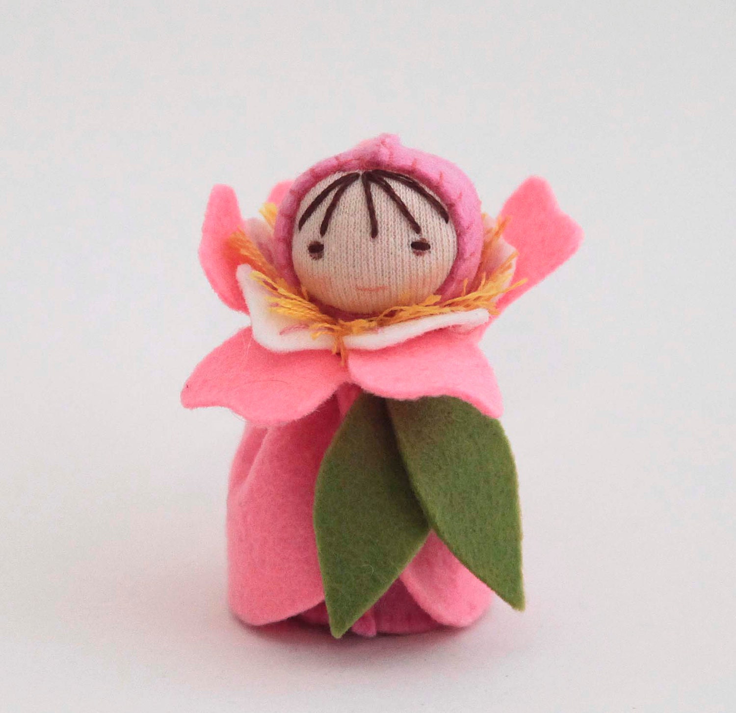 Birthday flower girl/ Nature Table flower girl/Waldorf style cherry blossom flower girl or ornament