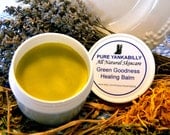GREEN GOODNESS Healing Balm - 2 ounce jar Organic, Herbal, All-Purpose Salve