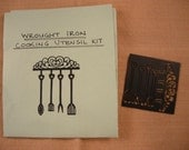 Dollhouse Miniature Wrought Iron Cooking Utensils