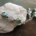 Gorgeous Celtic Irish Green Large Crystal Heart and Silver Shamrock Necklace