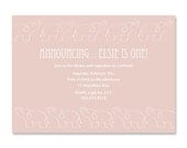 Elephant Birthday Invitation - Printable Birthday Invite - First Birthday Personalized Invitation - 5x7 OR 4x6 DIY Printable Il_170x135