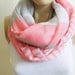 FREE SHIPPING, Pink Striped Scarf / High Fashion Shawl / Spring 2012 Fashion Pashmina / Pink - Gray -White / Lightweight, Summer Scarf