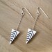 Art deco earrings, sterling silver findings