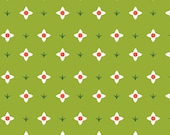 SALE - Hello Pilgrim by Lizzy House - Spring Meadow (Lime Green) - Half Yard
