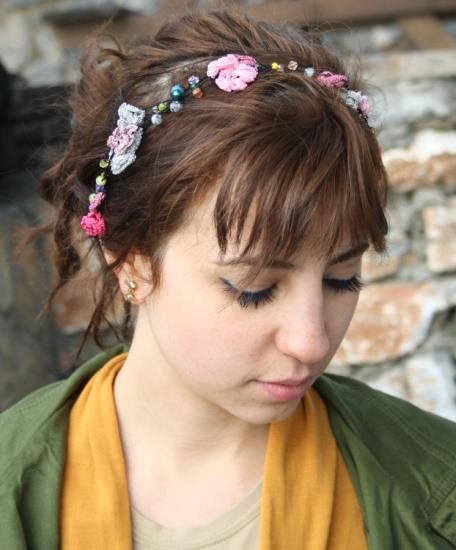 Crochet Necklace,  Spring  Flowers,  Crochet  Jewelry,  Handmade Jewelry, Mother's  Day