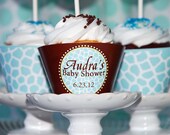 Printable Cupcake Wrappers - Giraffe Baby Shower Party Collection