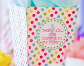 4 inch Printable Party Favor Box  - Wonderland Tea Party Collection