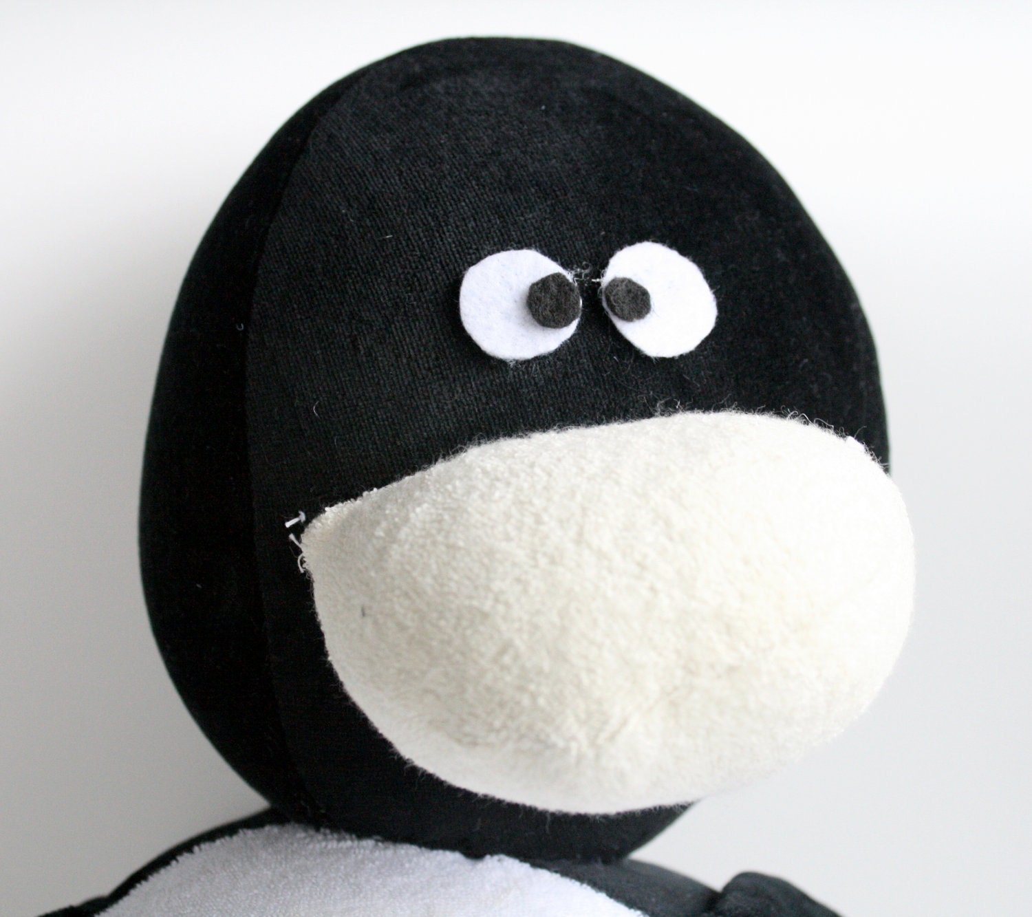 Plush Black Penguin Doll Kids Toy Cute