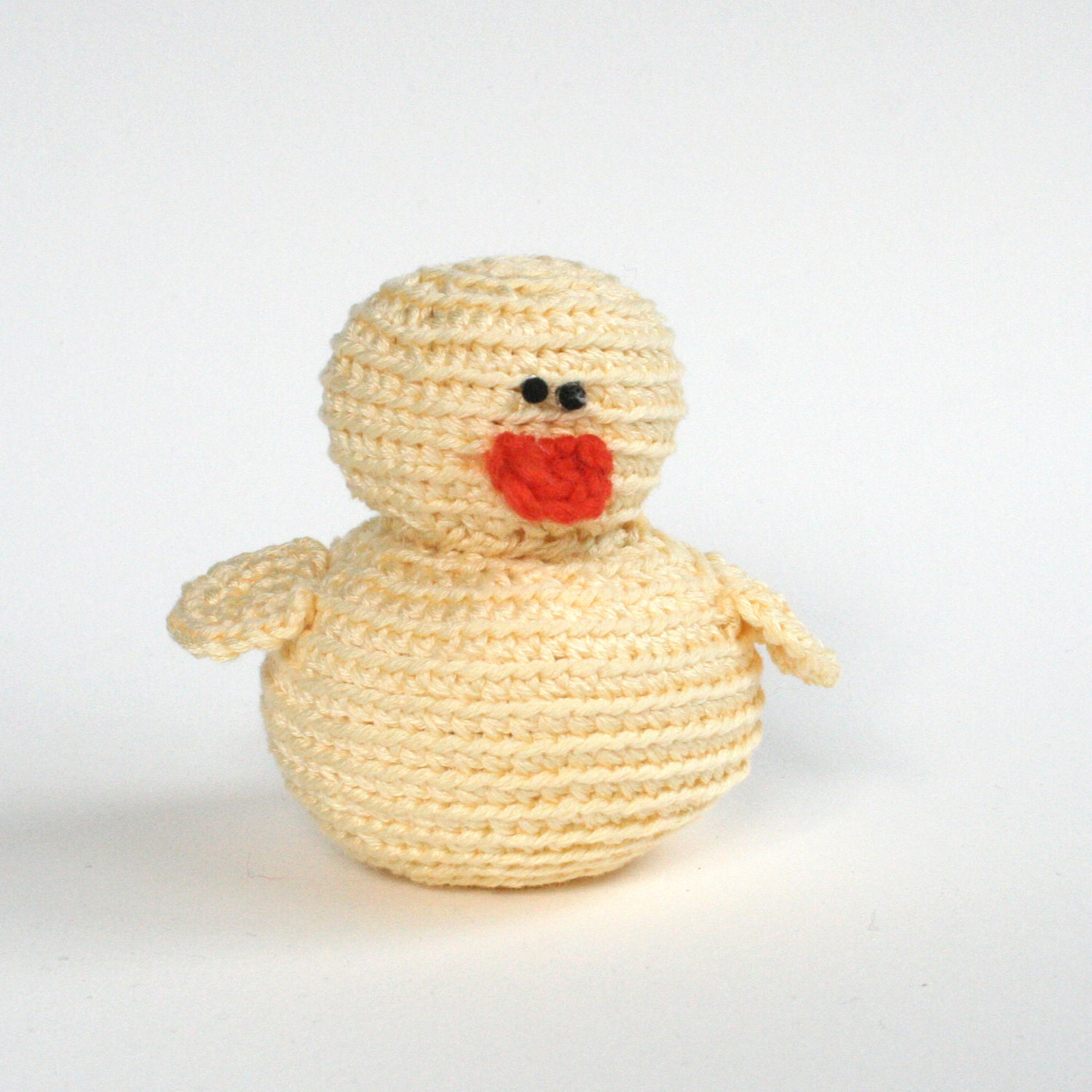 Amigurumi Crochet Duck Yellow Plush Doll Kids Toy Cute