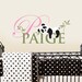 Panda Monogram- Sleeping panda Nursery Wall Vinyl