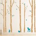 Birch Tree decal with Flying Birds LG set, Birch trees, Forest friends, Nursery Birch Trees Wall Vinyl