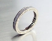 White Gold, Diamond eternity, Unique, diamond ring, Engraved,  Diamond wedding band, Engagement, Wedding band, Diamond, Eternity, posie,