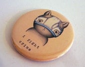 I Fight Crime Magnet by Noosed Kitty