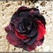 Elegant Red Hair Flower, Huge Red Hair Clip, Valentine Flower, Romantic Flower Brooch, Bohemian Hair Accessory