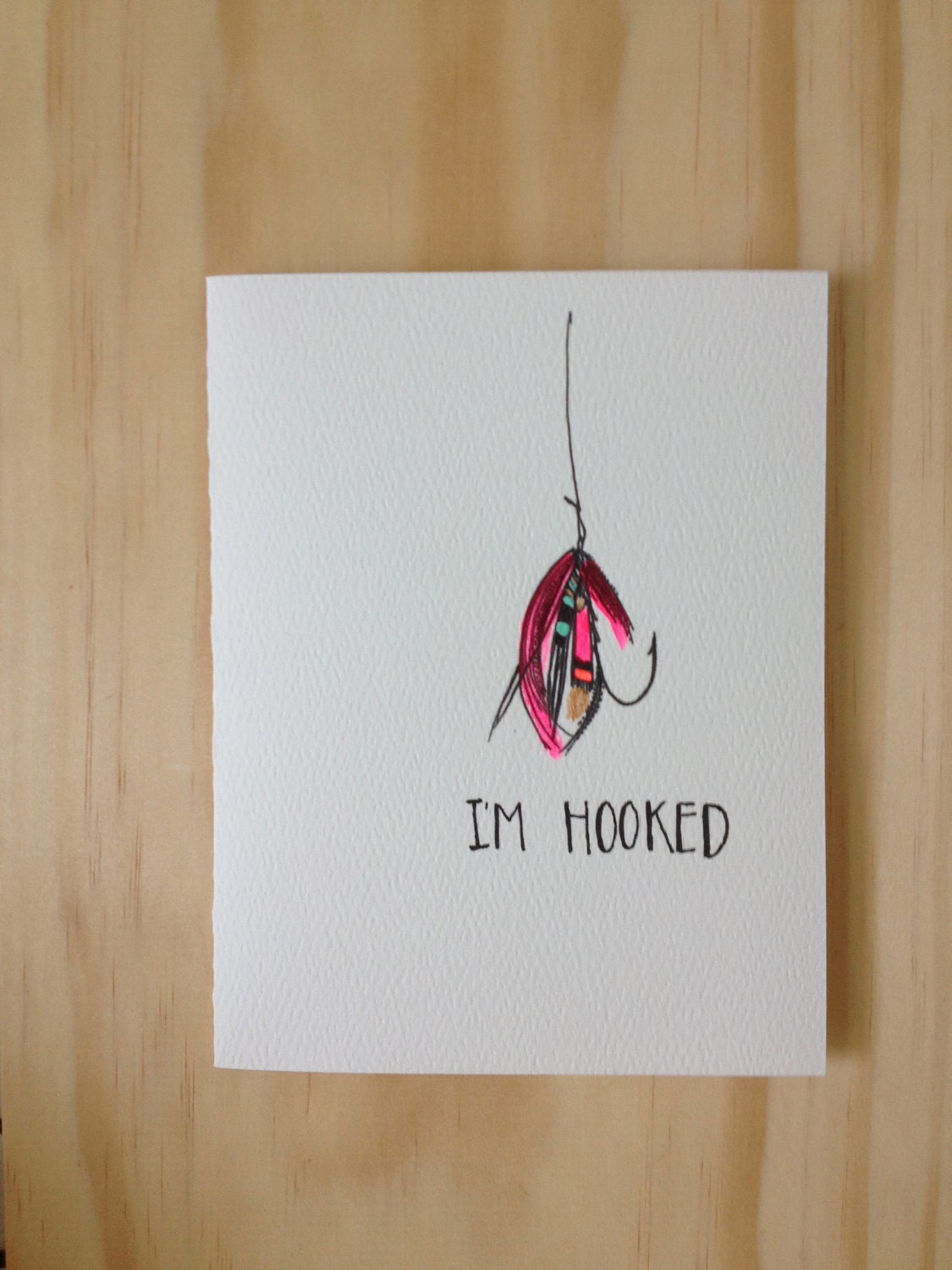 Fly Fishing Lure Card