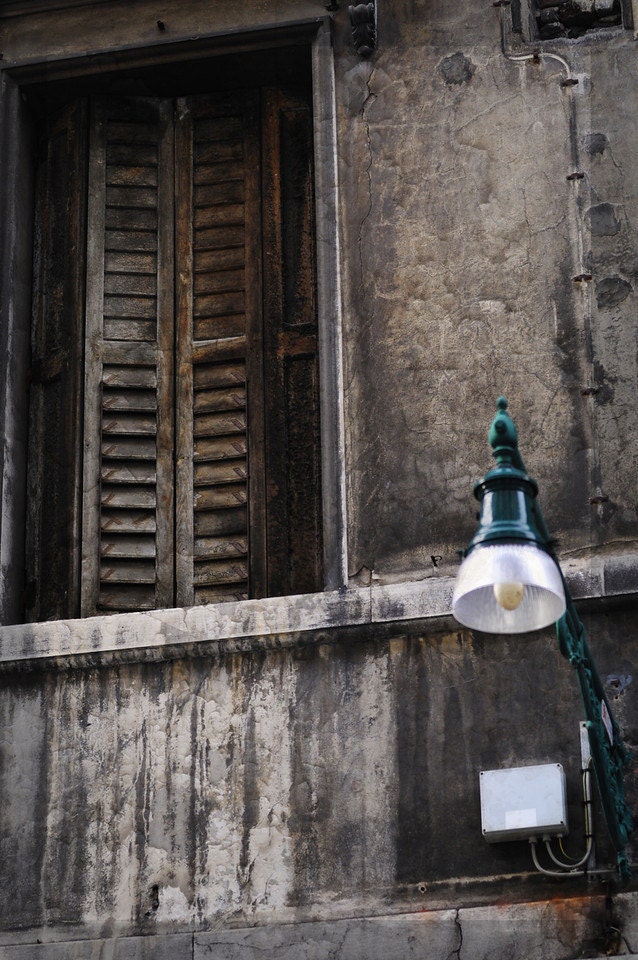 Wooden Shutters. Paris, France, 8x10 Fine Art Photography, Paris Decor