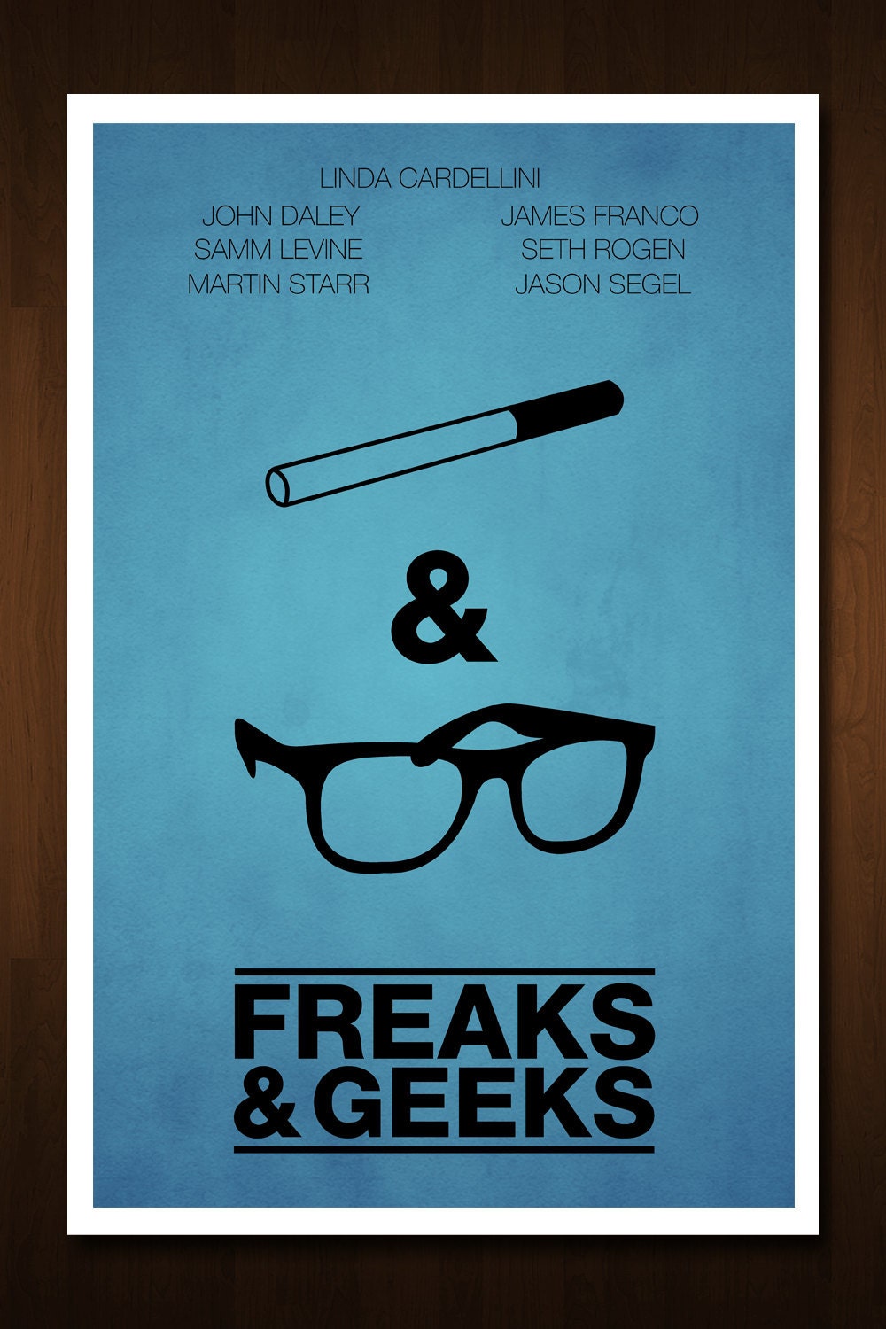 Freaks and Geeks Minimal Art Print - Inspired by the TV Show - 11x17