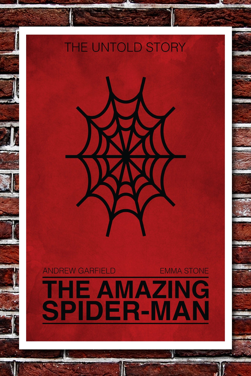 The Amazing Spider-Man Minimal Art Print - Inspired by the Film and Comics - 11x17