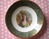 Royal Falcon Ware, Weatherby, England prettty pin dish plate vintage