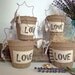 Rustic Wedding Favor Bag, Party Favor, Bridal Shower, Barn Wedding
