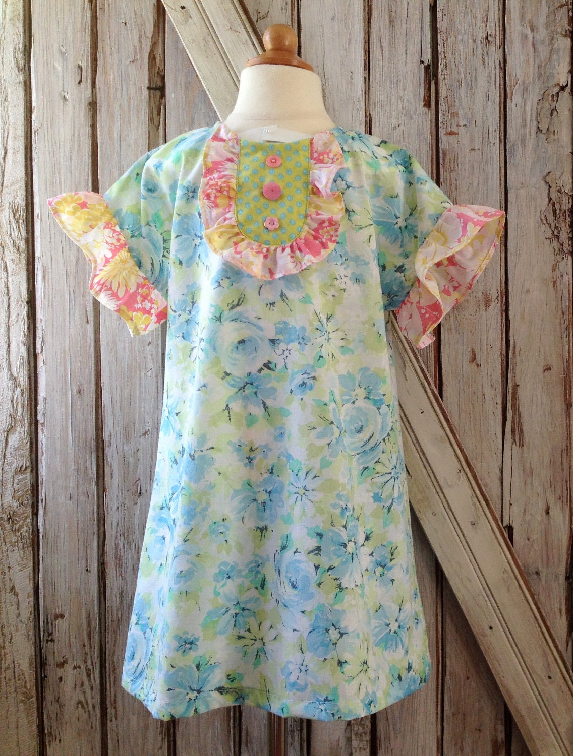 Peggy Sue - Ruffle Dress and Top Pattern - Girl's Sewing Pattern. Toddler Dress Pattern. Sizes 2 -10