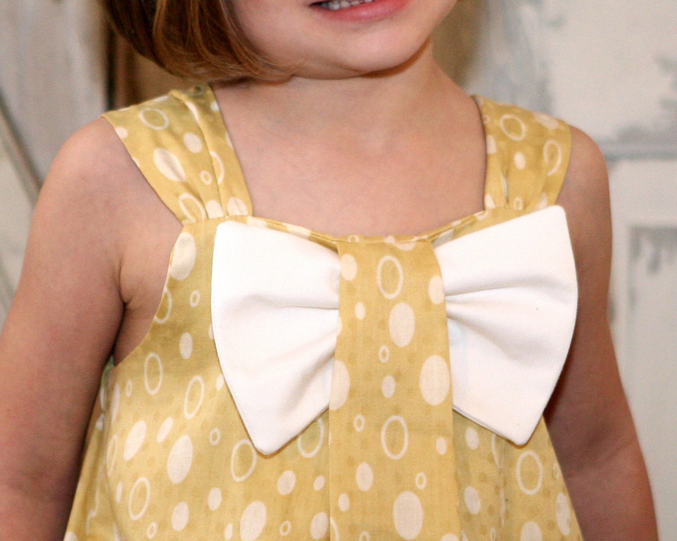 Aubrey - Bow Dress Sewing Pattern. Girl's Dress Pattern. Toddler Pattern. PDF Pattern. Sizes 12m-8 included