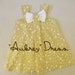 Aubrey - Bow Dress Sewing Pattern. Girl's Dress Pattern. Toddler Pattern. PDF Pattern. Sizes 12m-8 included