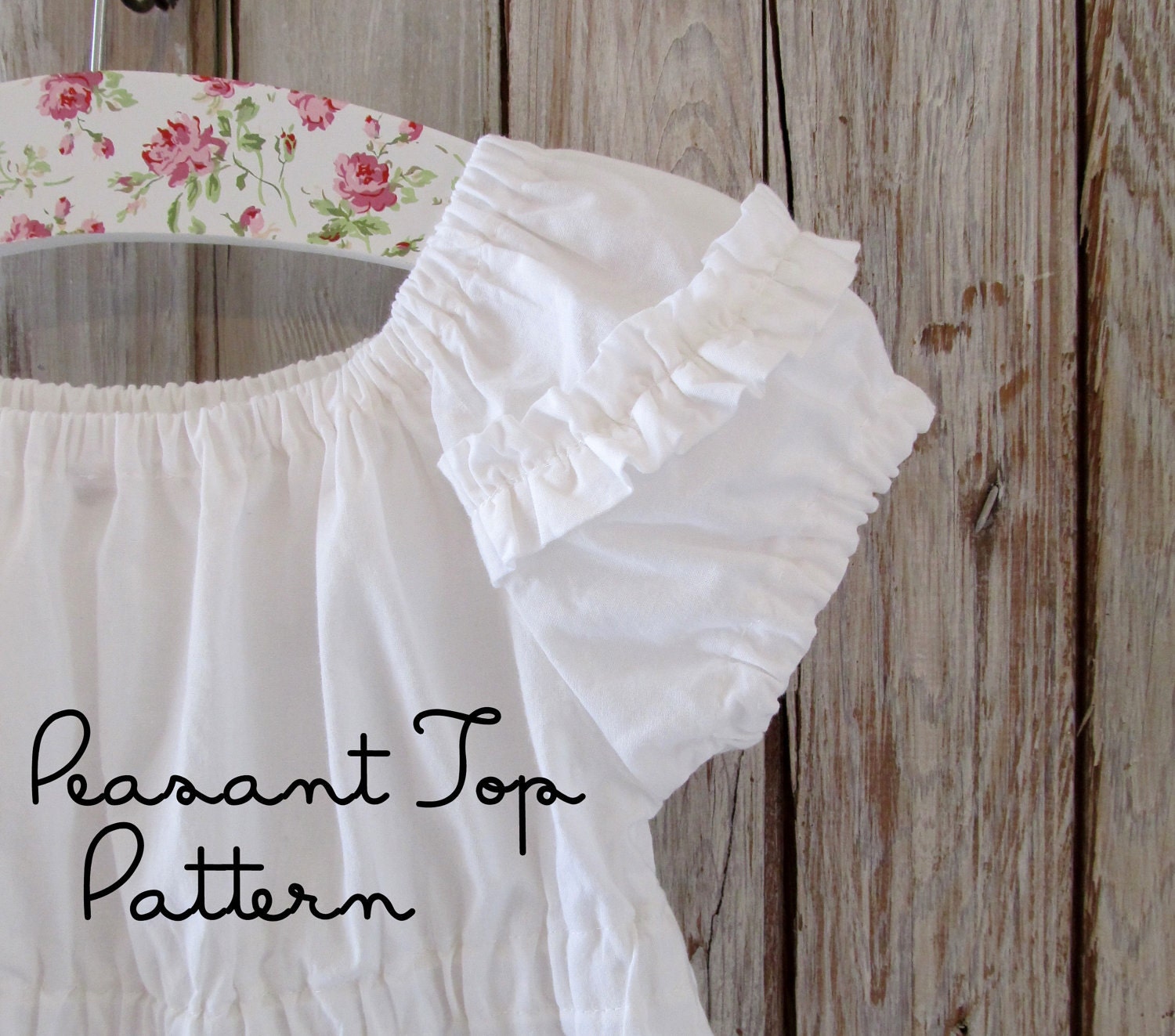 Sweet Cheeks - Peasant Top Pattern PDF. Girl's Sewing Pattern. Girl's Top Pattern. Toddler Top Pattern sizes 1-10
