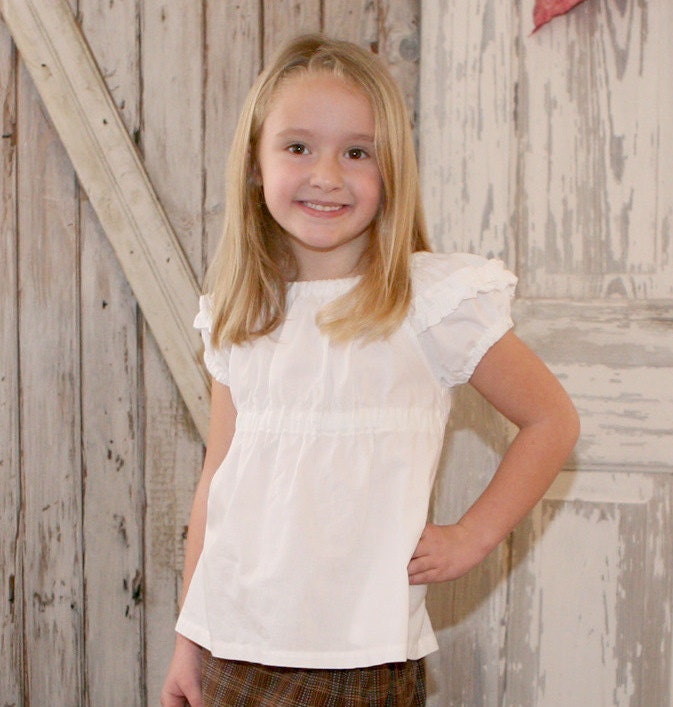 Sweet Cheeks - Peasant Top Pattern PDF. Girl's Sewing Pattern. Girl's Top Pattern. Toddler Top Pattern sizes 1-10
