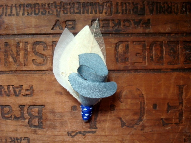 Blue Rose Boutonniere