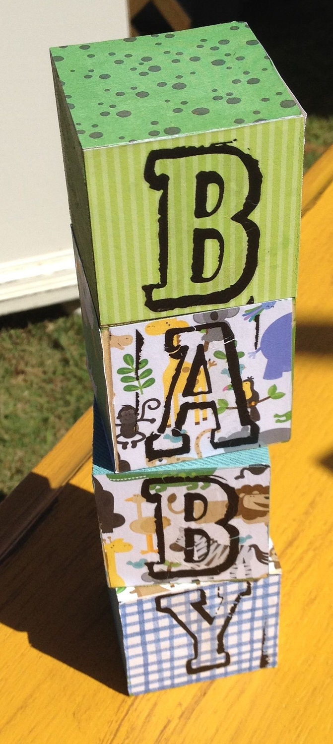 BABY word blocks- so cute in a nursery. can do a name instead