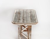 Reclaimed Wood End Table