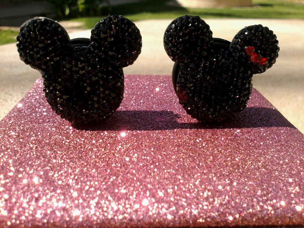 Large Mickey and Minnie Mouse Inspired Earrings