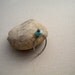 Sterling Silver Stacking Ring Set, Hammered, Oxidized Silver and African Opal Roundels, Set of 3, Made to Order