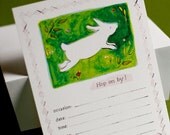 Little Rabbit Invitation, 10 pcs