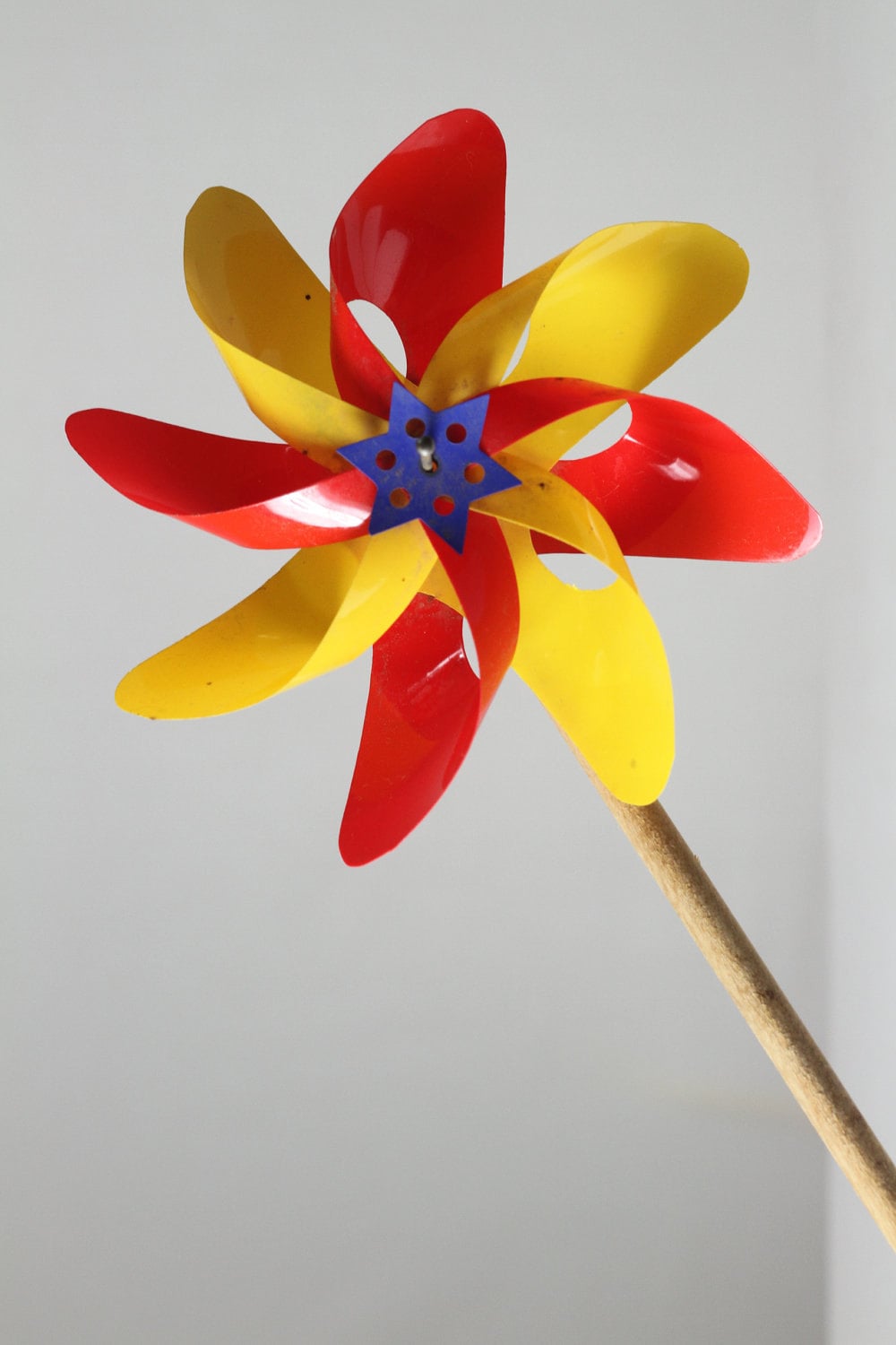 Vintage Pinwheel in Red and Yellow - SnootieBooty